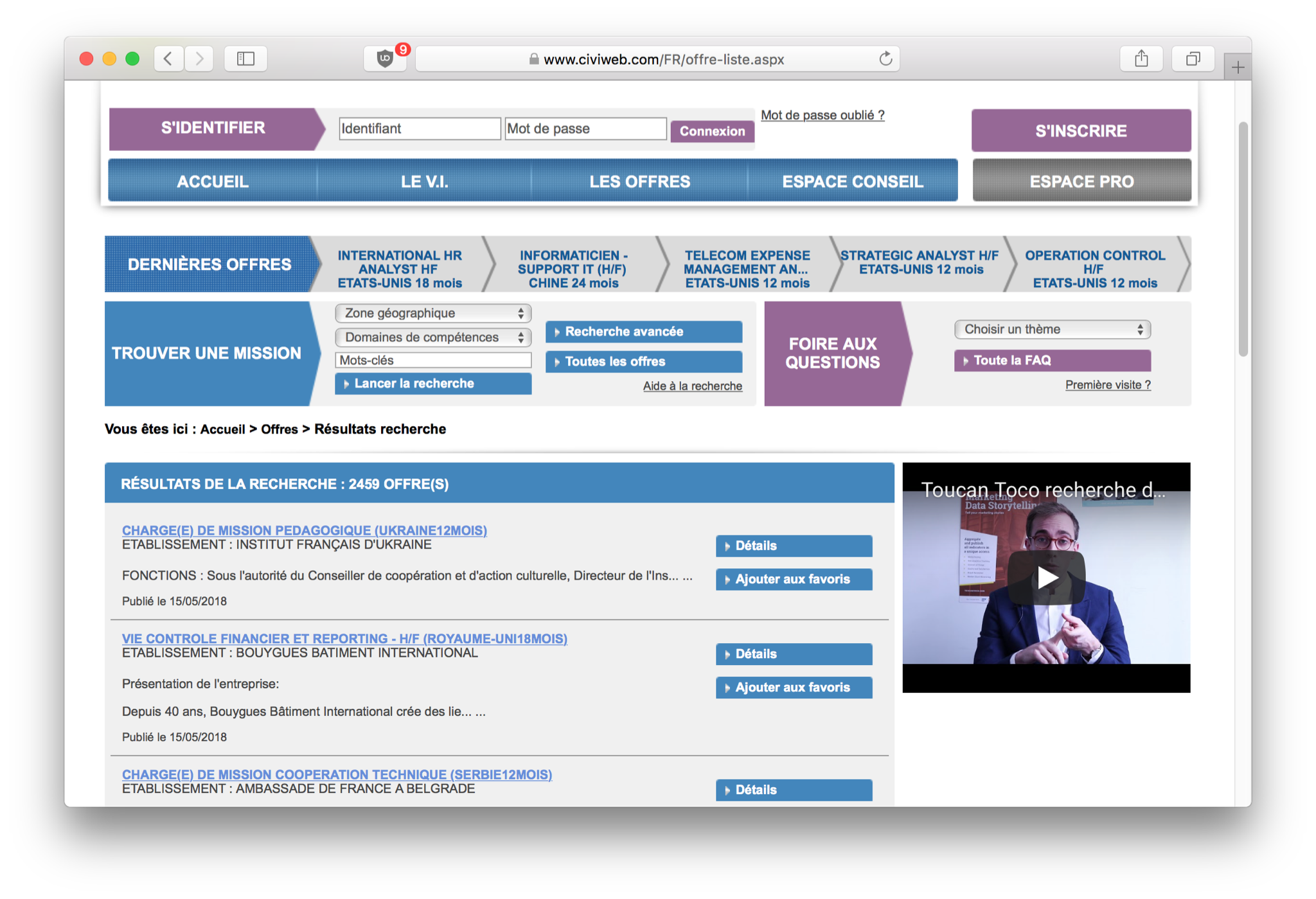 civiweb.com, le meilleur endroit pour trouver un VIE civiweb.com